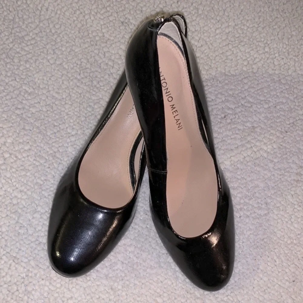 Antonio Melani Black Patent Pumps — 8 - Picture 3 of 6